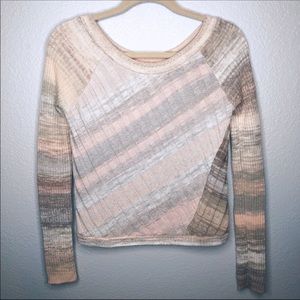 Free People Wool Blend Ribbed Sweater